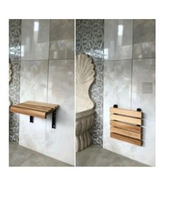 Resim Medikalcim Katlanır Ahşap Banyo Taburesi 