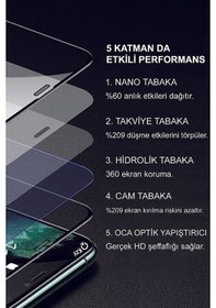 Resim Apple Uyumlu iPhone 11 Seramik Tam Çerçeveli Nano Esnek Ekran Koruyucu 