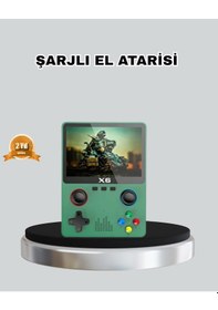 Resim Retro Taşınabilir Konsol 3.5 Ips Ekran Ergonomik Çift Lr Kontrollü 