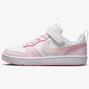 Resim Nike Beyaz - Pembe Kız Çocuk Yürüyüş Ayakkabısı DV5457-105 COURT BOROUGH LOW PS 