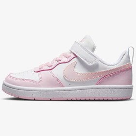 Resim Nike Beyaz - Pembe Kız Çocuk Yürüyüş Ayakkabısı DV5457-105 COURT BOROUGH LOW PS 