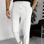 Resim Erkek Casual Jogger Pantolon - Düz Renk, Elastik Bel Bandı ile İp, Nefes Alabilen Kumaş, Bahar ve Sonbahar için Mükemmel, Açık Hava ve Kapalı Alan Giyim, Casual Giyim|Nefes Alabilen Kumaş|Elastik Bel Bandı 