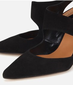 Resim Hotiç Kadın Süet Deri Siyah Arkası Açık Stiletto 01ayh321950a100 01ayh321950a100 