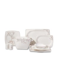 Resim Korkmaz A8428 Bone Selection 60 Parça Kare Yemek Takımı 