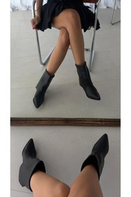 Resim Gilla Shoes and Bag Sage Fermuar Detay Çizme 