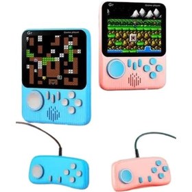 Resim Çift Konsol 666 Adet Retro Oyun El Atarisi Taşınabilir 3.5 İnç Ekran 