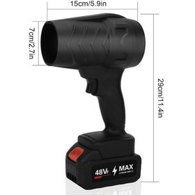 Resim M1 Kablosuz Hava Üfleyici Fırçasız Motorlu 3 Kademeli 8000mah Yedek Bataryali Tanişma Çantali 