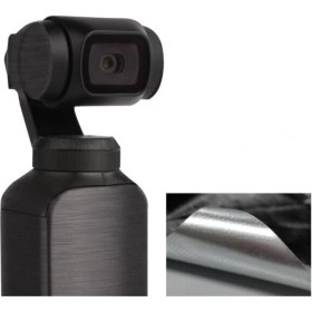 Resim Dji Osmo Pocket Için Metalik Siyah Renk Su Geçirmez Koruyucu Film Çıkartma 