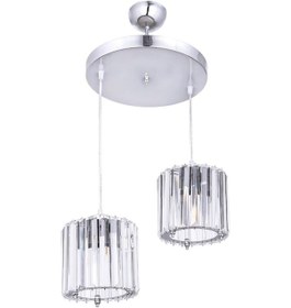 Resim İstanbul Avize Istanbul Avize Dolunay 2'Li Kristal Taşlı Sarkıt Avize 