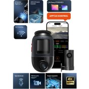 Resim 70MAI Dash Cam X800 Ön KAMERA+RC14 Arka Kamera Siyah (128GB) 