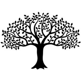 Resim Byr002 Çok Yapraklı Ağaç Sticker Oto Motor Laptop Duvar Folyo Sticker 10x7 Cm Efsngrck 