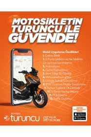Resim Turuncu Motor Takip Sistemleri Profesyonel Dahili Bataryalı Gps Motor Takip 