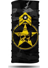 Resim Sarı Army Desenli Motosiklet Bandana Boyunluk Outdoor Balaklava 