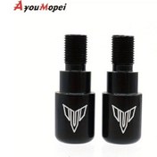 Resim Cloudstore Mavi Yamaha Mt-07 Mt-09 Mt-10 Fz10 7/8'' Motosiklet Elcik Ağırlık Kapak 