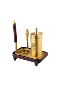 Resim Mr Eds E 50 Ironman Pro X Gold Nargile Takımı Titanyum Serisi 