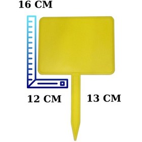 Resim 20'li Yaz Sil Sapla Manav Etiketliği Kuruyemiş Pazarcı Etiketi S Sarı 