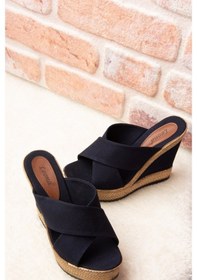 Resim Fox Shoes Lacivert Kadın Terlik F674072005 