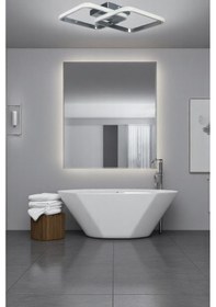 Resim Kira Modern Tasarım Krom Renk Salon - Mutfak - Hol Beyaz Led 2 Li Avize Krom 