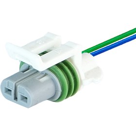 Resim TE Connectivity Opel Corsa D Dış Isı Sıcaklık Sensörü Soketi 2 Pin Kablolu 