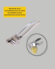 Resim Cosmotex Metal Sarımsak Ezici Ergonomik Tutma Ve Güçlü Presleme 