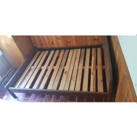 Resim Kilizmanmasif Hafif Kusurlu Masif Ahşap Karyola-140X190 