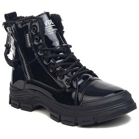 Resim Kocamanlar 5428 Memory Kaucuk Kaymaz Taban Kadın Bot Siyah-Rugan 