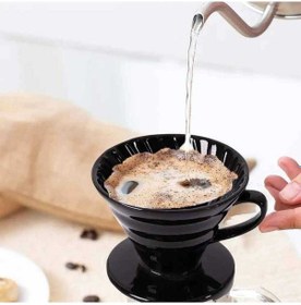 Resim Epinox Seramik Demleme V60 Siyah 