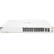 Resim Genel Markalar ARUBA 24-PORT 1960-24G JL807A GIGABIT 2-SFP YÖNETİLEBİLİR 370W FULL POE SWITCH 
