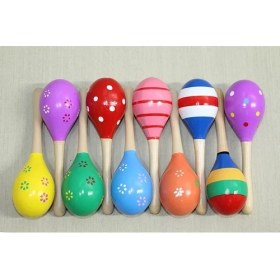 Resim Ahşap Yumurta Marakas ALK1215 