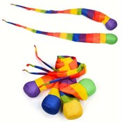 Resim 1/2 adet Renkli Kuyruk Topları ile Kum Torbası Atma Oyunu - 27.56"/37.4" (65cm/95cm) Rastgele Renkler, Aile İnşası, Partiler, Evcil Hayvan Etkileşimi ve Plaj Sporları Aksesuarları, Dış Mekan Oyunları, Eğlenceli Tasarım, Sağlam İnşaat 
