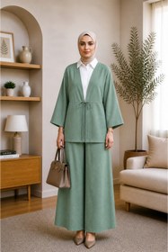 Resim bellura Önden Bağlamalı Kimono Takım 