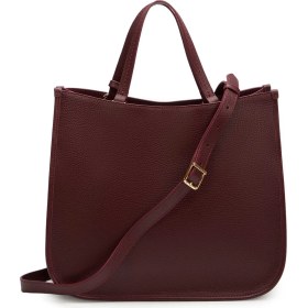 Resim Tergan Bordo Hakiki Deri Kadın Çapraz Askılı Çanta - S25K1BC80455-M71 