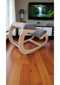 Resim Diz Koltuğu, Pc Koltuğu, Sallanan Koltuk, Çalışma Sandalyesi, Ofis Koltuğu, Kneeling Chair Açık Gri 