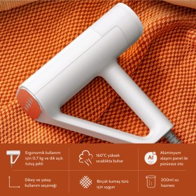 Resim Deerma DEM-HS100 Buharlı Dikey Ütü Düzleştirici ve Kırışık Giderici 