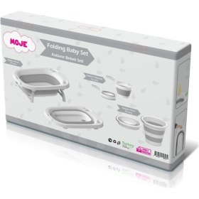 Resim Katlanır Küvet Seti Gri 