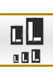 Resim isgtabelam 16x25 Cm/kompozit/ L Harfi Boyama Şablonu 