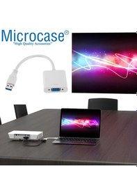 Resim Microcase Usb 3.0 To Vga Adaptör - 20 Cm Beyaz - Al2619 
