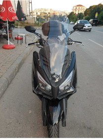 Resim MOTOCAM Kymco Xtown 250 İ Ön Cam 2020 2024 Model 83cm Şeffaf Renkli 4mm UZUN CAM 
