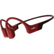 Resim Shokz OpenRun Bluetooth 5.1, Kemik İletim Teknolojisi, IP67 Suya ve Toza Dayanıklı, 8 Saat Pil Ömrü, Açık Kulak Tasarımlı Kablosuz Spor Kulaklık - Kırmızı (Standart Beden) 
