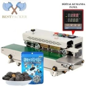 Resim BESTPACKER Fr-770 Tarih Kodlamalı Konveyörlü Poşet Ağzı Yapıştırma Makinesi 