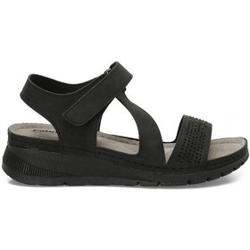 Resim Polaris 167004.z5fx Siyah Kadın Düz Sandalet 000000000101986703 Siyah 