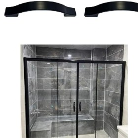 Resim Peri Store Cam Duşakabin Kulpu (Oval-Siyah) 