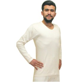 Resim Ceylanoğlu %100 Pamuk Krem Uzun Kol - Üst İçlik - İnterlok -Pamuk Çok Renkli 