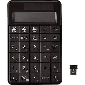 Resim MC-56AG 2 1 2.4g USB Sayısal Kablosuz Klavye ve Hesap Makinesi ile LCD Ekran (Siyah) (Yurt Dışından) 