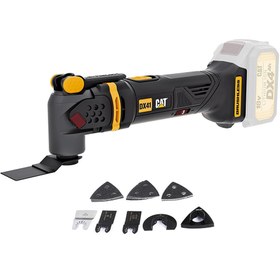 Resim CAT DX41B 18Volt Kömürsüz Profesyonel Çok Amaçlı Devir Ayarlı Raspalama+14 Adet Aksesuar (Akü Dahil Değildir) 
