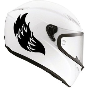 Resim Genel Markalar Tek Renk Kanat ( Wing Helmet Stickers ) Kask Sticker Etiket Modeli 3 
