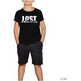 Resim Lost Siyah Çocuk Tişört Siyah 