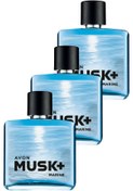Resim Avon Musk Marine Erkek Parfüm Edt 75 Ml. Üçlü Set 