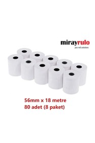 Resim MİRAY 56mmx18metre Termal Pos Rulosu 80 Adet 