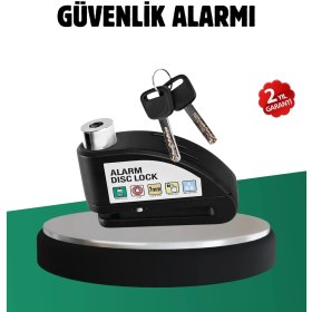 Resim Belle Fusion Mey Ithalat® Titreşim Sensörlü Alarm Disk Kilidi Motosiklet Scooter Bisiklet 